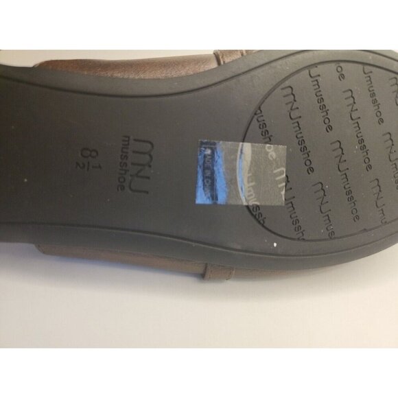 MUSSHOE Loafer for Women Brown Gold Slip on Flats New Without Tag 8.5 MNU - Picture 8 of 10